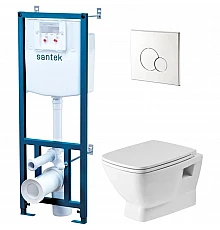 Комплект подвесной унитаз + система инсталляции Santek Нео 1.WH50.1.572