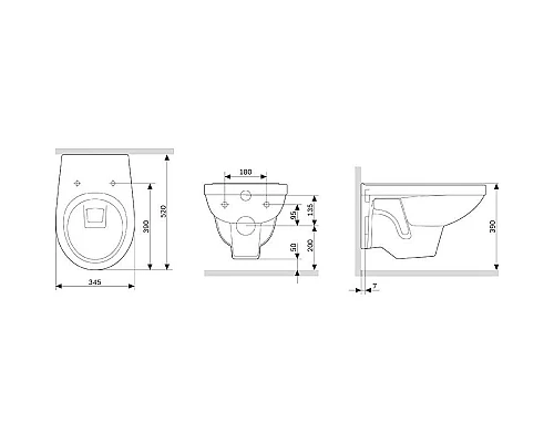 Заказать Комплект подвесной унитаз Damixa Jupiter DX77C1738SC + система инсталляции Tece 9400412 в магазине сантехники Santeh-Crystal.ru
