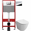 Комплект подвесной унитаз Grossman GR-4411S + система инсталляции Tece 9400412 Комплект подвесной унитаз Grossman GR-4411S + система инсталляции Tece 9400412