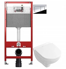 Комплект подвесной унитаз Villeroy & Boch O.Novo 5688HR01 + система инсталляции Tece 9400412