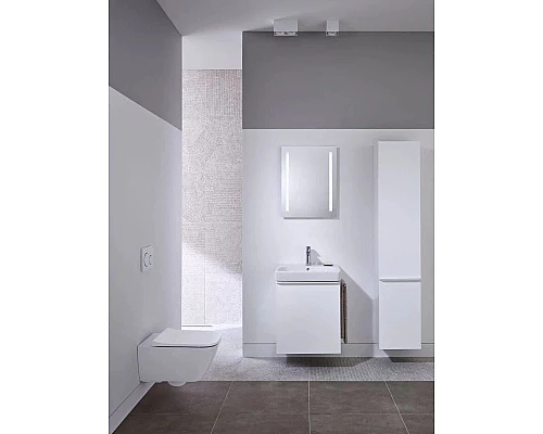 Купить Комплект подвесной унитаз Geberit Smyle Square 500.683.01.1 + система инсталляции Tece 9400412 в магазине сантехники Santeh-Crystal.ru