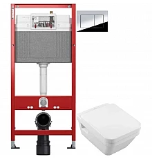 Комплект подвесной унитаз Villeroy & Boch Architectura 5685HR01 + система инсталляции Tece 9400412