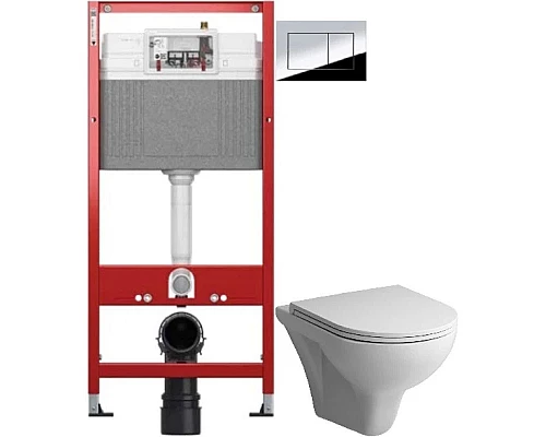 Заказать Комплект подвесной унитаз AM.PM Gem C901700SC + система инсталляции Tece 9400412 в магазине сантехники Santeh-Crystal.ru