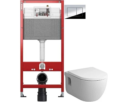 Приобрести Комплект подвесной унитаз Am.Pm Like C801701SC + система инсталляции Tece 9400412 в магазине сантехники Santeh-Crystal.ru