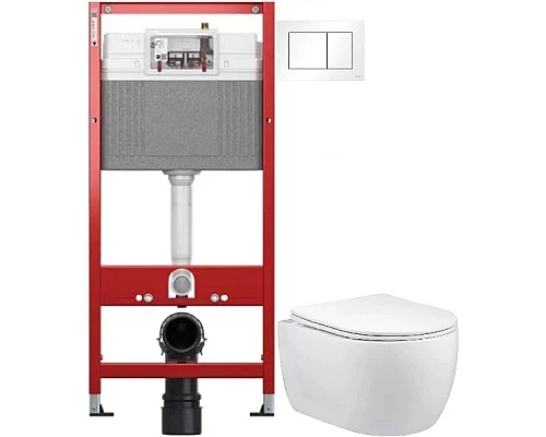 Приобрести Комплект подвесной унитаз Vincea Evo VT1-34S + система инсталляции Tece 9400413 в магазине сантехники Santeh-Crystal.ru