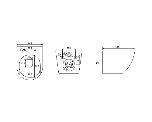 Заказать Комплект подвесной унитаз Abber Bequem AC1103 + система инсталляции Tece 9400413 в магазине сантехники Santeh-Crystal.ru