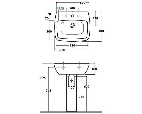 Заказать Пьедестал Globo Daily LE005.BI в магазине сантехники Santeh-Crystal.ru