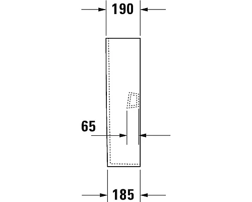Купить Пьедестал Duravit DuraStyle 0858290000 в магазине сантехники Santeh-Crystal.ru