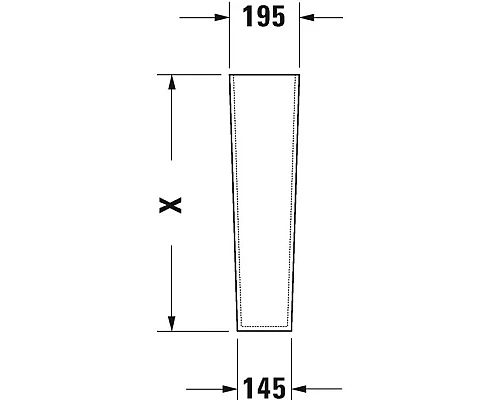 Заказать Пьедестал Duravit Starck 2 0858330000 в магазине сантехники Santeh-Crystal.ru