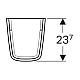 Приобрести Полупьедестал для раковины Geberit Renova Plan 292150000 в магазине сантехники Santeh-Crystal.ru
