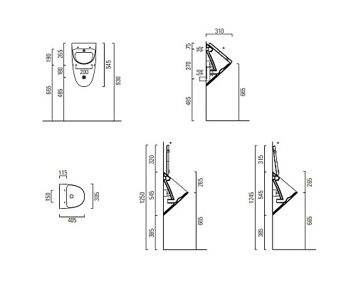 Заказать Писсуар GSI Community 769626 в магазине сантехники Santeh-Crystal.ru