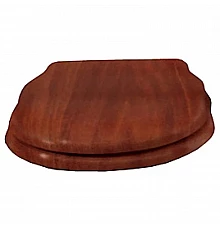 Сидение деревянное орех с механизмом Soft Close петли бронза BelBagno Boheme CZR-T-012W-S-BR