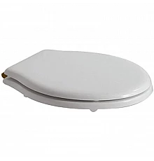 Сиденье для унитаза с микролифтом белый/бронза Globo Paestum PA029BRbi/br