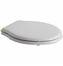 Сиденье для унитаза с микролифтом белый/золото Globo Paestum PA029ORbi/oro