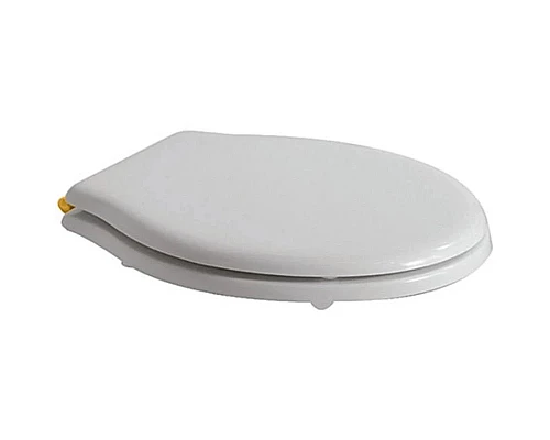 Заказать Сиденье для унитаза с микролифтом белый/золото Globo Paestum PA140bi/oro в магазине сантехники Santeh-Crystal.ru