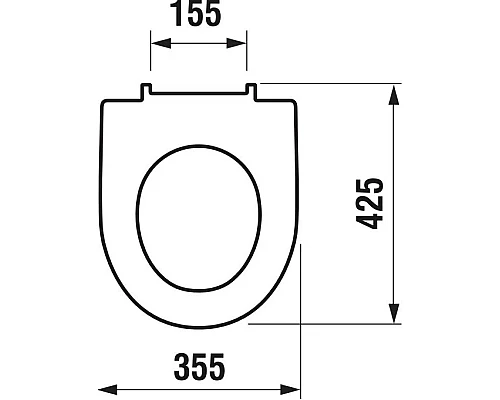 Купить Сиденье для унитаза с микролифтом Jika Tigo 8933853000631 в магазине сантехники Santeh-Crystal.ru