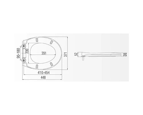 Заказать Сиденье для унитаза с микролифтом Am.Pm Bliss L C537851WH в магазине сантехники Santeh-Crystal.ru