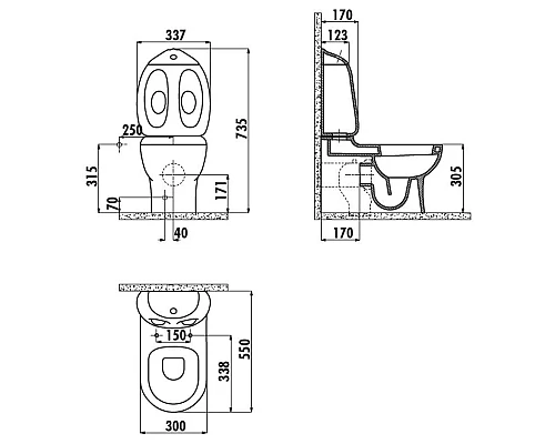 Купить Сиденье для унитаза с микролифтом Creavit Ducky KC1003.01.1200E в магазине сантехники Santeh-Crystal.ru