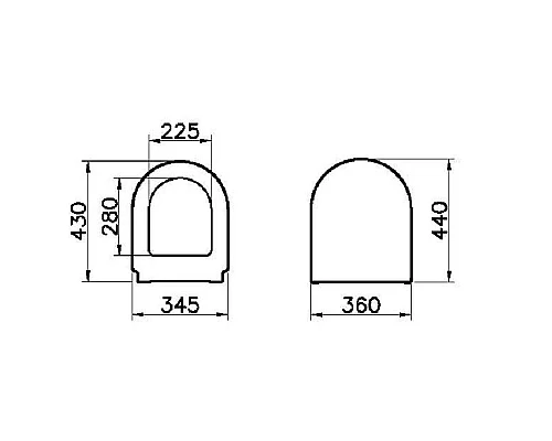 Заказать Сиденье для унитаза Vitra Zentrum 94-003-001 в магазине сантехники Santeh-Crystal.ru