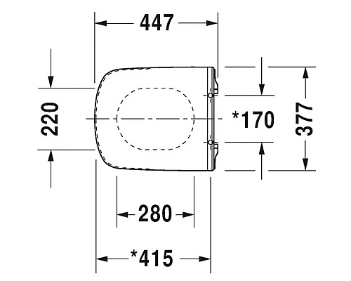 Купить Сиденье для унитаза Duravit DuraStyle 0020610000 в магазине сантехники Santeh-Crystal.ru