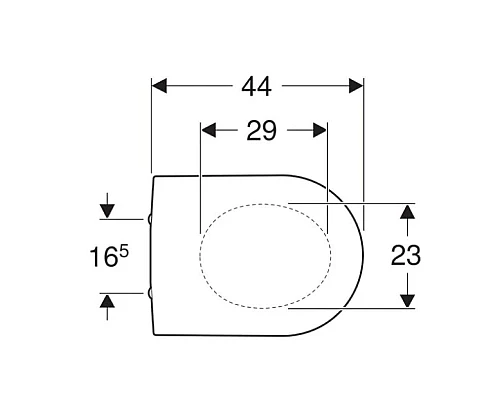 Приобрести Сиденье для унитаза,верхнее крепление Geberit iCon 574120000 в магазине сантехники Santeh-Crystal.ru
