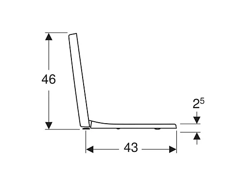 Приобрести Сиденье для унитаза,верхнее крепление Geberit Renova Plan 572180000 в магазине сантехники Santeh-Crystal.ru