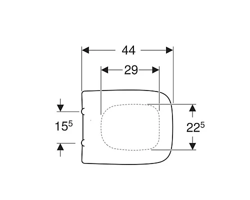 Приобрести Сиденье для унитаза,верхнее крепление Geberit Renova Plan 572180000 в магазине сантехники Santeh-Crystal.ru