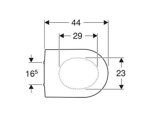 Заказать Сиденье для унитаза с микролифтом,верхнее крепление Geberit iCon 500.670.01.1 в магазине сантехники Santeh-Crystal.ru