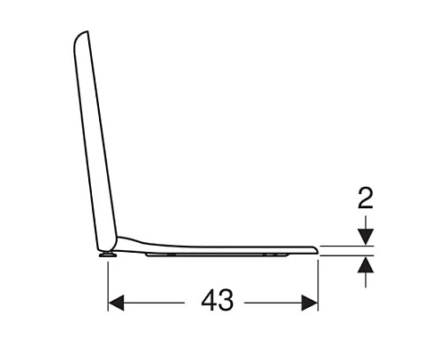 Заказать Сиденье для унитаза с микролифтом, верхнее крепление Geberit myDay 575410000 в магазине сантехники Santeh-Crystal.ru