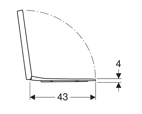 Заказать Сиденье для унитаза с микролифтом, верхнее крепление Geberit Renova Plan 500.691.01.1 в магазине сантехники Santeh-Crystal.ru