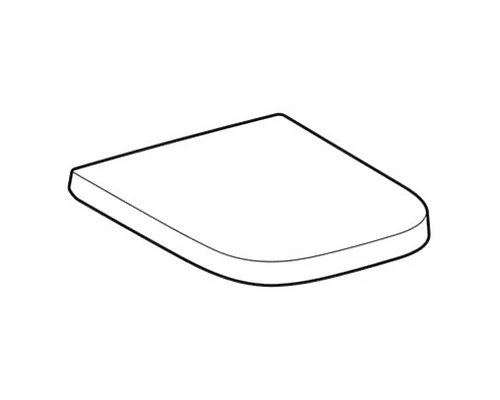 Приобрести Сиденье для унитаза с микролифтом, верхнее крепление Geberit Renova Plan 500.692.01.1 в магазине сантехники Santeh-Crystal.ru