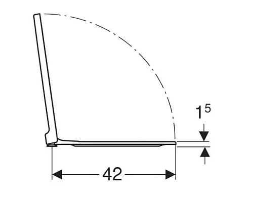 Купить Сиденье для унитаза с микролифтом, верхнее крепление Geberit Xeno² 500.537.01.1 в магазине сантехники Santeh-Crystal.ru