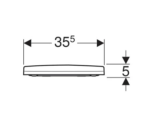 Приобрести Сиденье для унитаза, верхнее крепление Geberit Acanto 500.604.01.2 в магазине сантехники Santeh-Crystal.ru