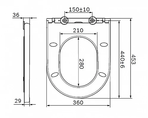 Купить Сиденье для унитаза с микролифтом Am.Pm Inspire C507854WH в магазине сантехники Santeh-Crystal.ru