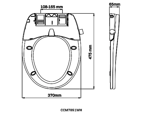 Приобрести Крышка биде для унитаза с микролифтом Am.Pm Clean Care CCM7851WH в магазине сантехники Santeh-Crystal.ru