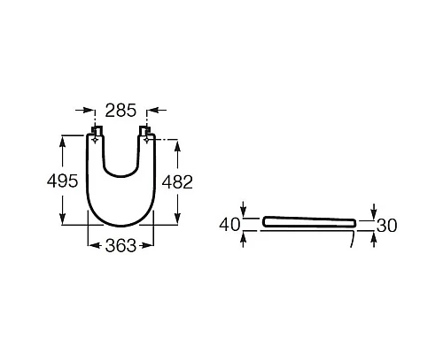 Заказать Крышка для биде Roca Meridian 8062AB00B в магазине сантехники Santeh-Crystal.ru