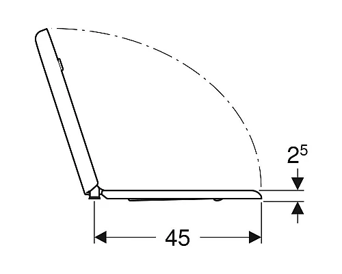 Купить Сиденье для унитаза,нижнее крепление Geberit Renova Comfort 572830000 в магазине сантехники Santeh-Crystal.ru