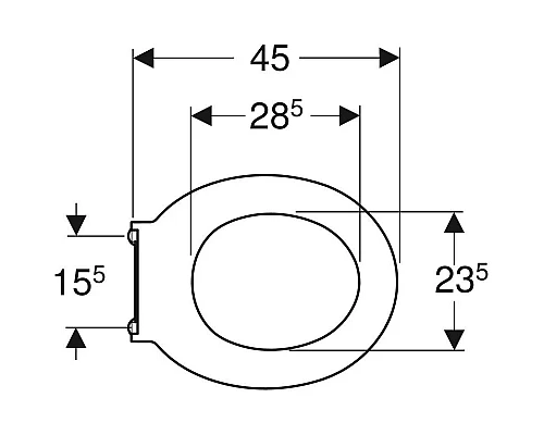 Заказать Сиденье для унитаза, нижнее крепление Geberit Renova Comfort 572860000 в магазине сантехники Santeh-Crystal.ru