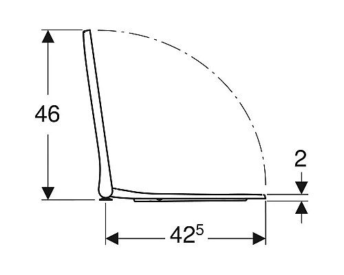 Заказать Сиденье для унитаза с микролифтом, верхнее крепление Geberit Smyle 500.687.01.1 в магазине сантехники Santeh-Crystal.ru