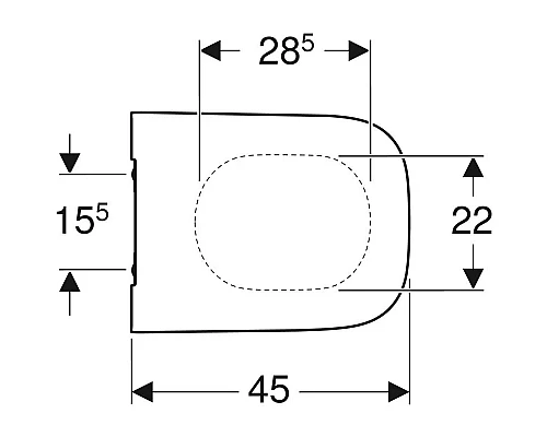 Заказать Сиденье для унитаза с микролифтом, верхнее крепление Geberit Smyle 500.687.01.1 в магазине сантехники Santeh-Crystal.ru