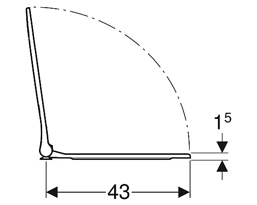 Заказать Сиденье для унитаза с микролифтом, верхнее крепление Geberit Smyle Square 500.688.01.1 в магазине сантехники Santeh-Crystal.ru