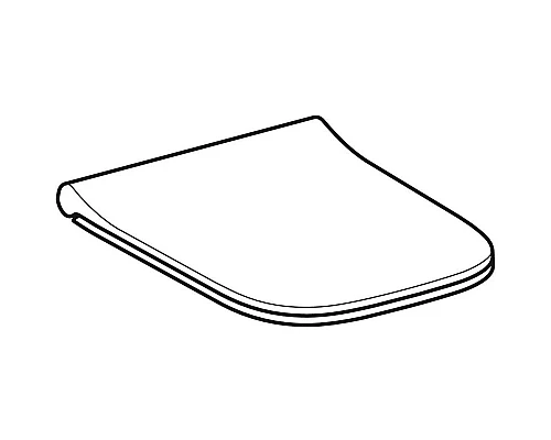 Заказать Сиденье для унитаза с микролифтом, верхнее крепление Geberit Smyle Square 500.688.01.1 в магазине сантехники Santeh-Crystal.ru