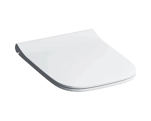 Заказать Сиденье для унитаза с микролифтом, верхнее крепление Geberit Smyle Square 500.688.01.1 в магазине сантехники Santeh-Crystal.ru