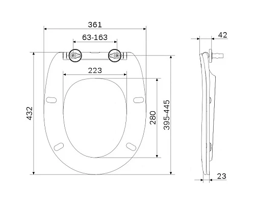 Заказать Сиденье для унитаза с микролифтом Am.Pm Sense C747855WH в магазине сантехники Santeh-Crystal.ru