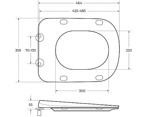 Заказать Сиденье для унитаза с микролифтом Cezares Lux CZR-159-SC в магазине сантехники Santeh-Crystal.ru