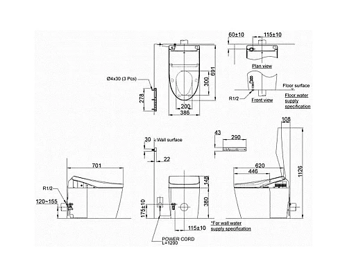 Приобрести Электронная крышка-биде для унитаза с микролифтом Toto Neorest AH TCF9788WG#NW1 в магазине сантехники Santeh-Crystal.ru