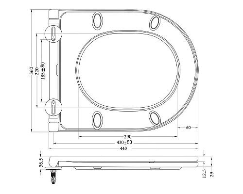 Приобрести Сиденье для унитаза с микролифтом Art&Max Bari AM822SC в магазине сантехники Santeh-Crystal.ru