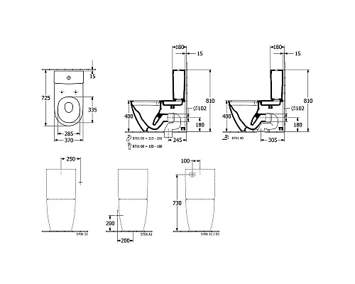 Приобрести Чаша напольного безободкового унитаза Villeroy & Boch Subway 3.0 ViClean 4672T001 в магазине сантехники Santeh-Crystal.ru