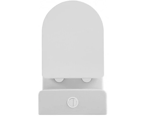 Купить Унитаз-компакт безободковый с сиденьем микролифт Abber Bequem AC1112TMW в магазине сантехники Santeh-Crystal.ru