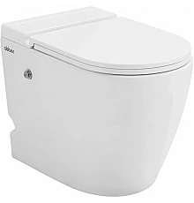 Напольный унитаз с сиденьем микролифт с импульсным смывом Abber Bequem AC1115P